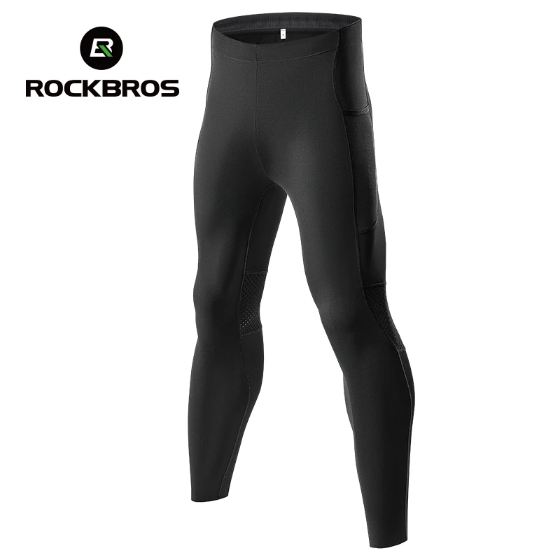 ROCKBROS Herren Fahrradhose Frühling Sommer Atmungsaktive Gym Fitness Bike Leggings Tights Lange Hose MTB Rennrad Radfahrhose