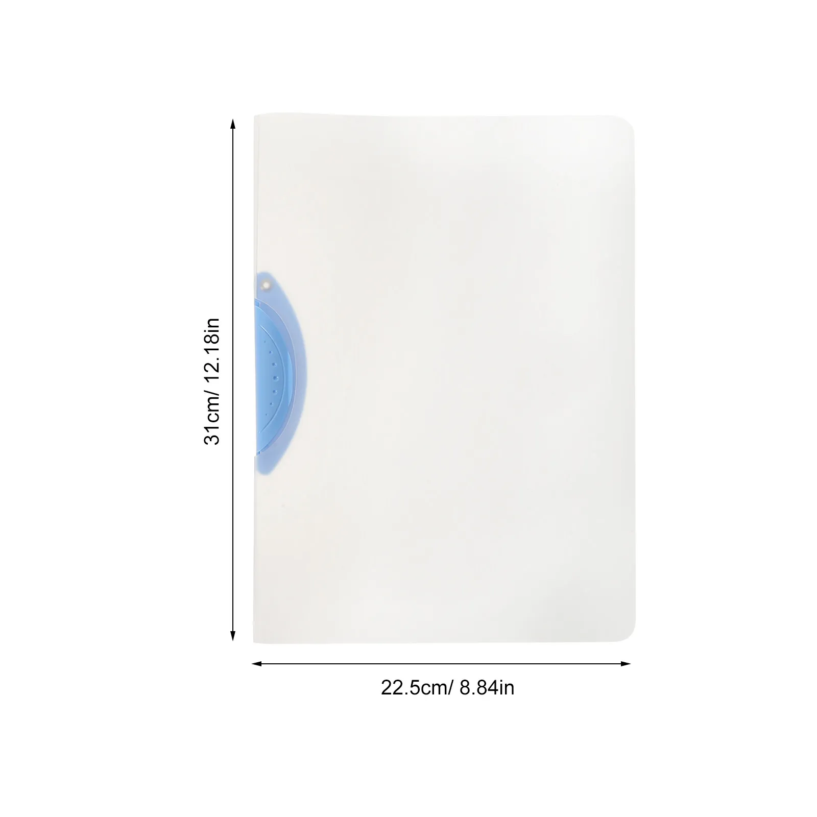 5Pcs Clear Document Folders A4 Plastic Lever Arch File Lightweight Desktop Organizer for School Office Paperwork Sorting