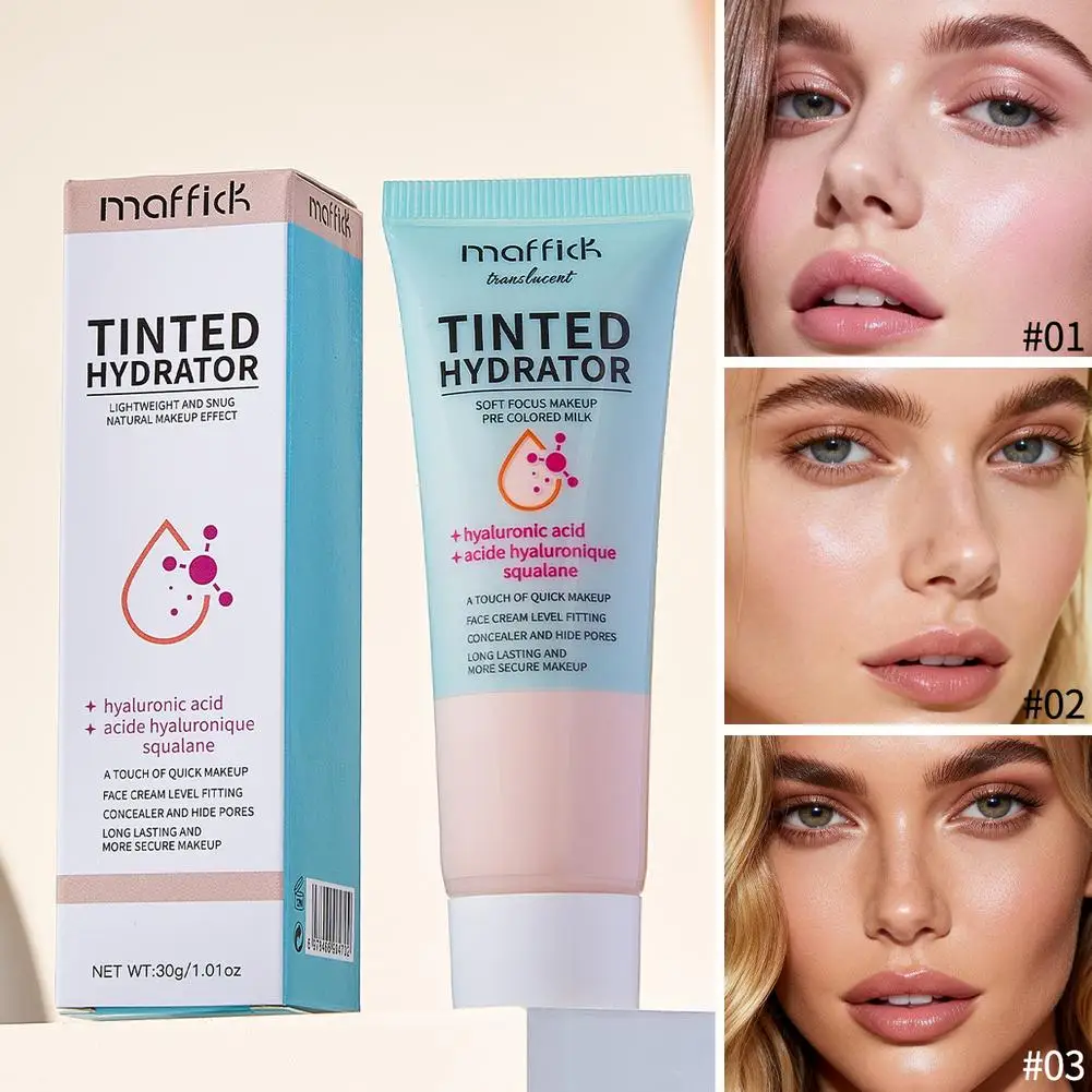 Upgrade Tinted Primer Smooth Skin Blur Pores Fine Lines Waterproof Sweatproof Lightweight Natural Makeup Look