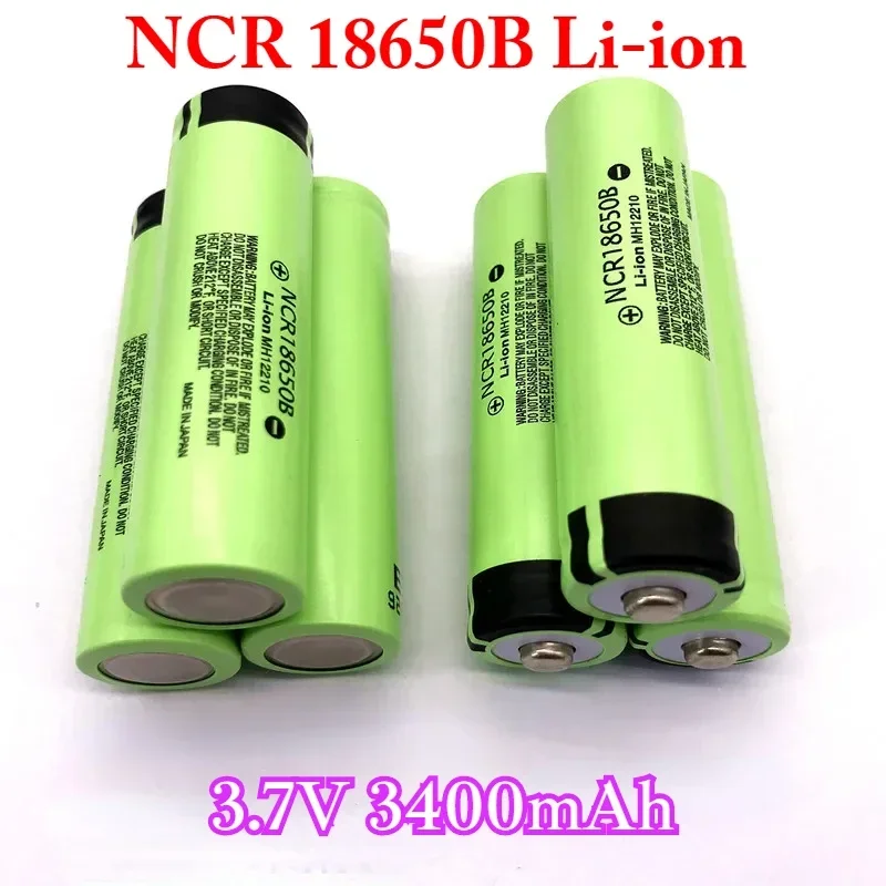 

2024 Neue 18650 Rechargeable Batteries 3.7 V 3400mah NCR 18650B Lithium-akku Taschenlampe Spezielle Batterie + Spitze