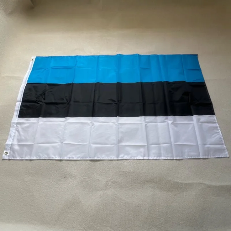 Estonia flag 90*150cmEstonia National Flag  quality polyester Hanging Estonia National flag For home Decoration And activity