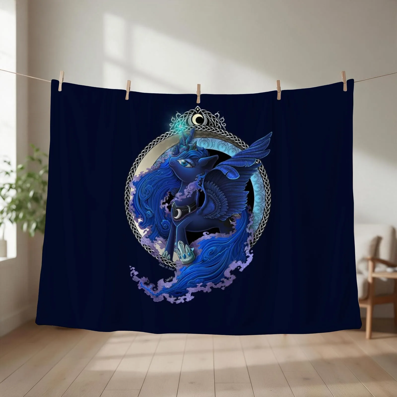 Let The Moon Shine! Throw Blanket couch cozy soft plush fuzzy picnic outdoor blanket