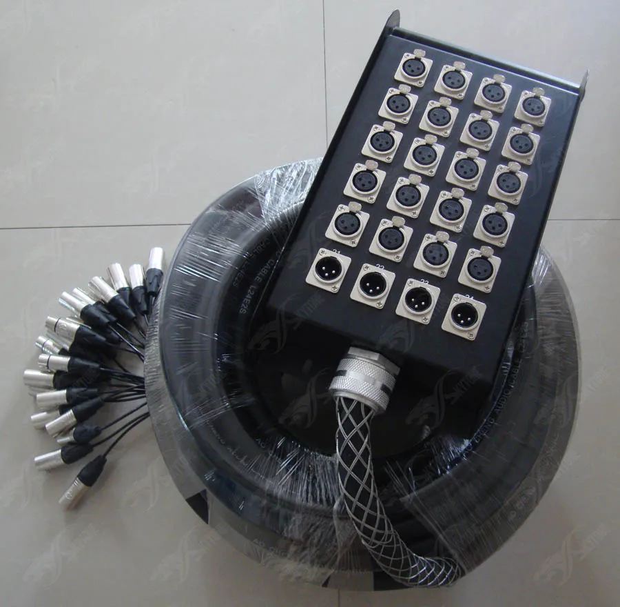 

Медный аудиокабель-кабель-бокс XLR на 24 канала