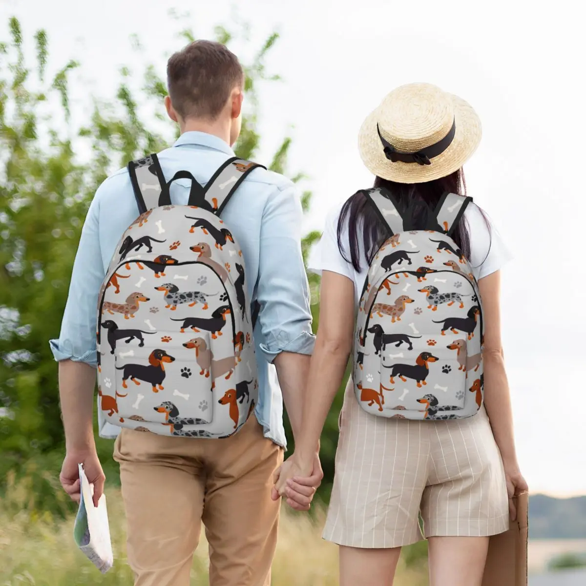 Mochila Dachshund para niño y niña, morral escolar para estudiantes, mochila de día para preescolar, bolsa primaria deportiva