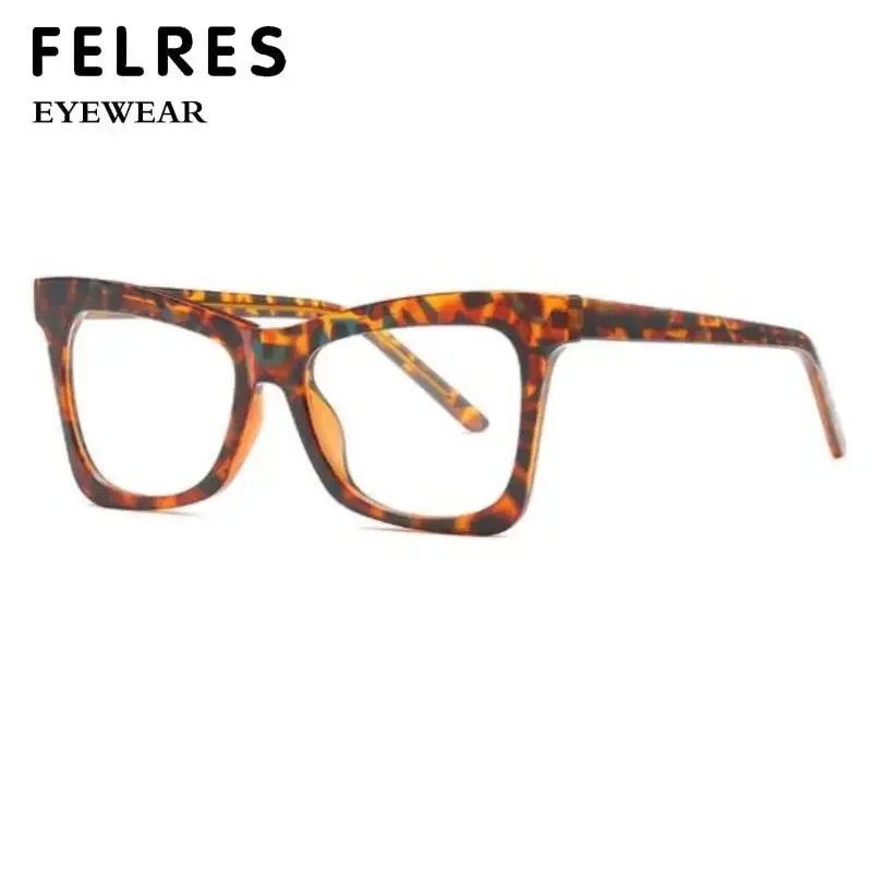 Fashion Square Gradient Myopia Glasses Women Big Frame Anti Blue Light Distance Glasses Optical Computer Prescription Glasses