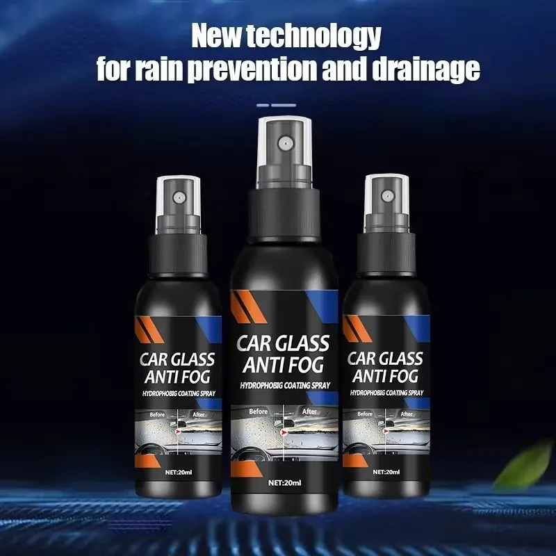 Water Repellent Spray Anti Rain Coating For Car Glass Hydrophobic Liquid Windshield Mirror Mask Auto Polish Kit