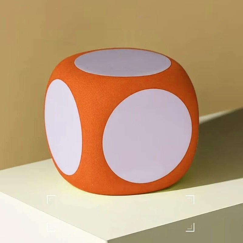 10cm DIY Blank Dices Education Blank Dices and Labels Wipe Off Dices Cubic Dices Cleanable Write On Dices Vibrant Color Dices