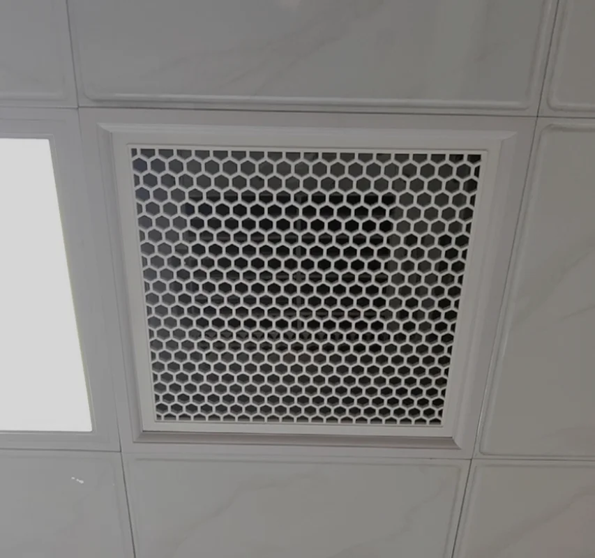 1Pc Aluminum Plastic 30*30cm Square Sidewall Soffit Air Vent Grille Cover Replacement