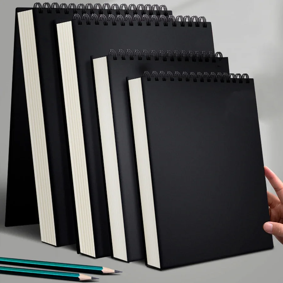 1 Pack 30-Sheets Top Spiral Bound Sketch Book Acid Free Art Sketchpad for Artistic Drawing Painting & Writing
