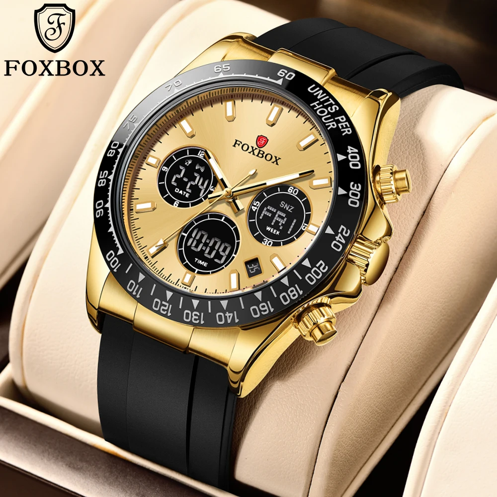 LIGE Fashion Military Watches for Men Luxury Original Sports Chronograph Men Watch ​Waterproof Quartz Clock Digital WristWatch