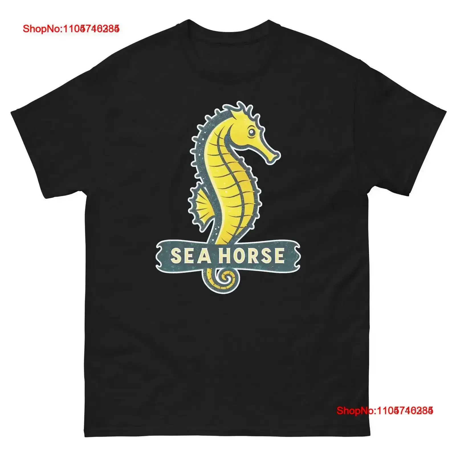 Sea Horse Animal Nature Wonderful Amazing T Shirt vintage Washed Soft designer clothes streetwear Top For Everyday Wear homme