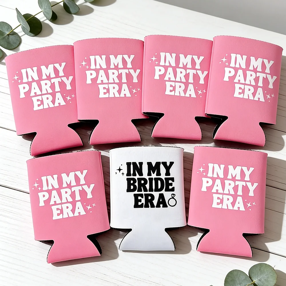 7 قطعة في عصر العروس يمكن تبريد الزفاف العازبة حفلة ديكور للطاولات دش الزفاف تفضل الهدايا لوصيفات الشرف حامل مشروبات