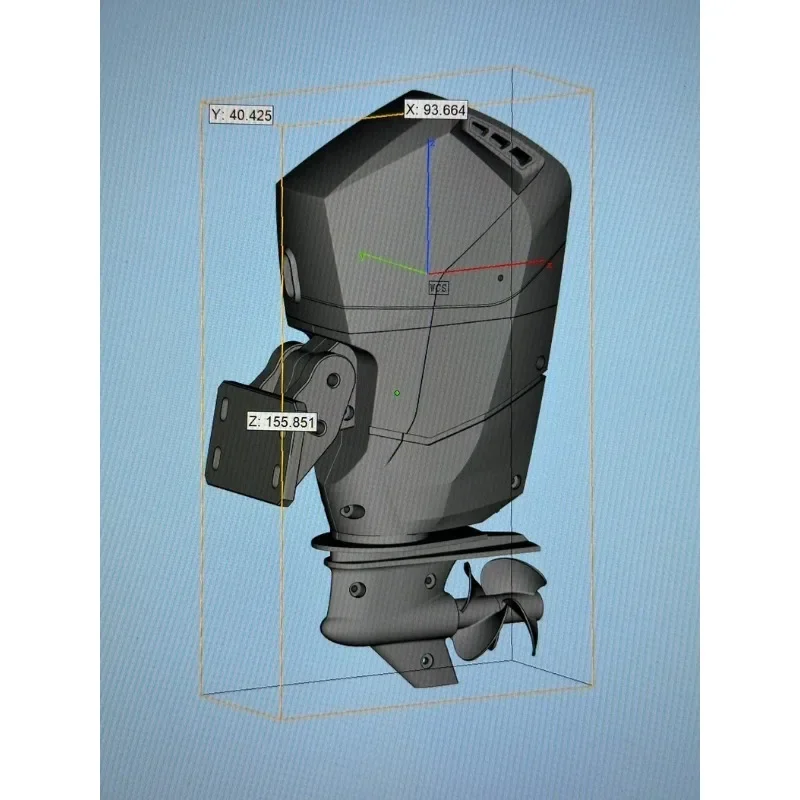 Independent Gearbox Rotation 1/13 Scale RC Boat Outboard Motor Electric Tilt Counter Rotating Propeller Upgrade Spare Parts DIY