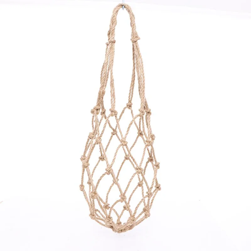 Woven Memp rope net pocket wine jar rope Hemp rope Net bag  Natural hemp rope Decoration Gift bag You can customize your size