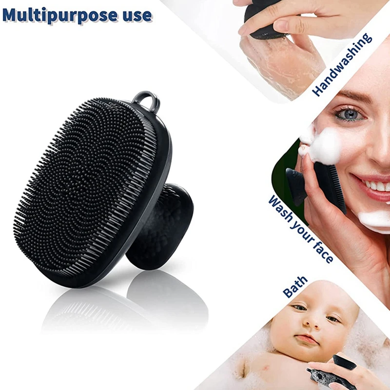 Silicone Face Scrubber,Gentle Exfoliator Face Massager,Removes Dead Dry Skin,Face Scrubber Bathroom Accessory