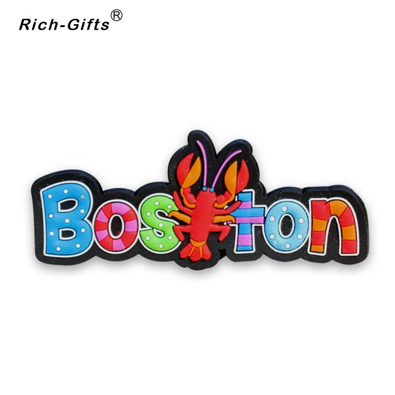 

Boston Tourism Souvenir Fridge Magnet, Personalized Customization