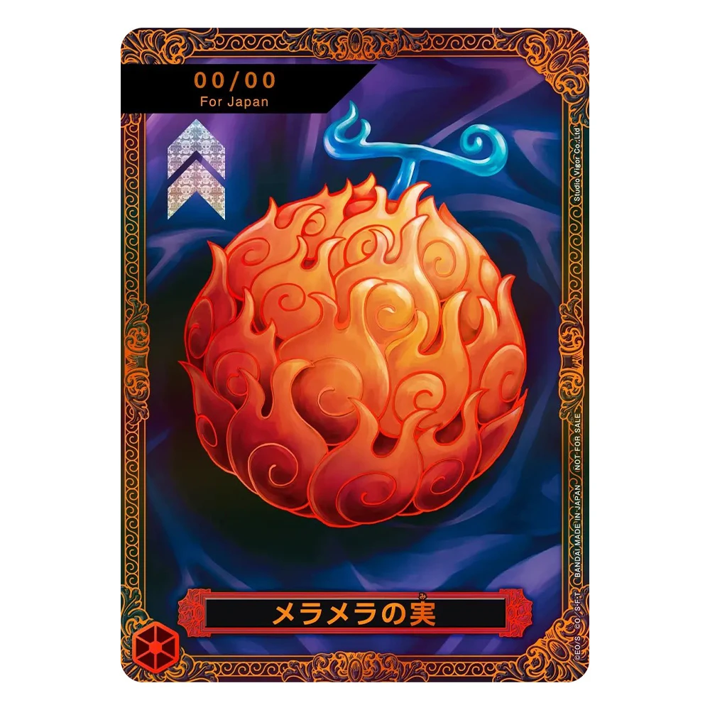 One Piece Prize Cards Flame-Flame Fruit/26-27 Championship Replica High Quality Hobby Collectible Anime Game Card Holographic