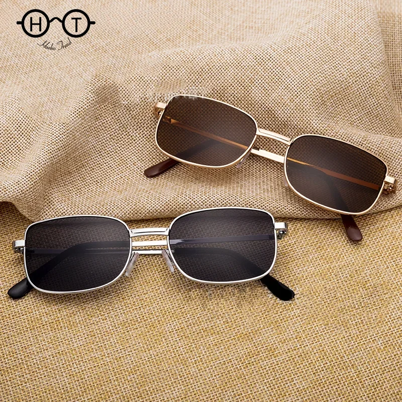 1PC New Gentleman Square Sunglasses for Men High-end Men's Sunglasses Black Brown Vintage Sun Glasses for Women Designer Vintage