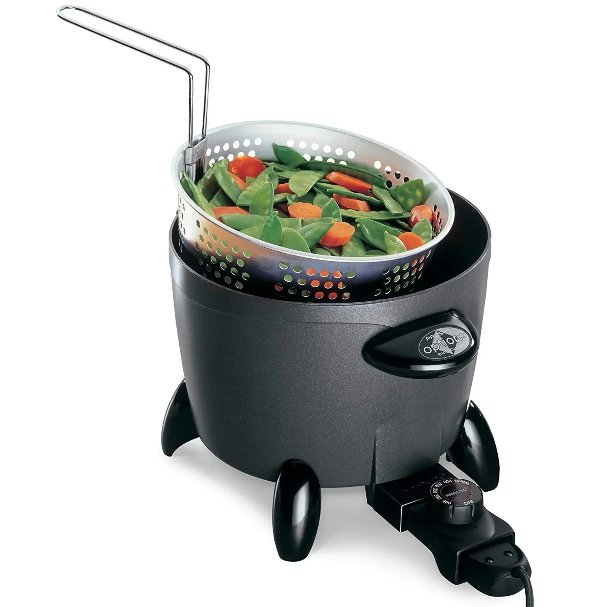 Multi-Cooker and Steamer Electric Appliance, Versatile Cooking for Rice Vegetables Meat, Digital Controls and Easy Clean