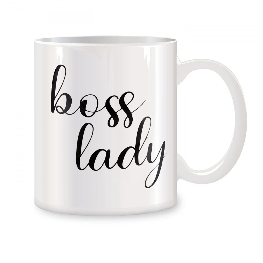 

Boss Lady Mugs For Women Best Boss Birthday Novelty Coffee Ceramic Tea Cups White 11 oz