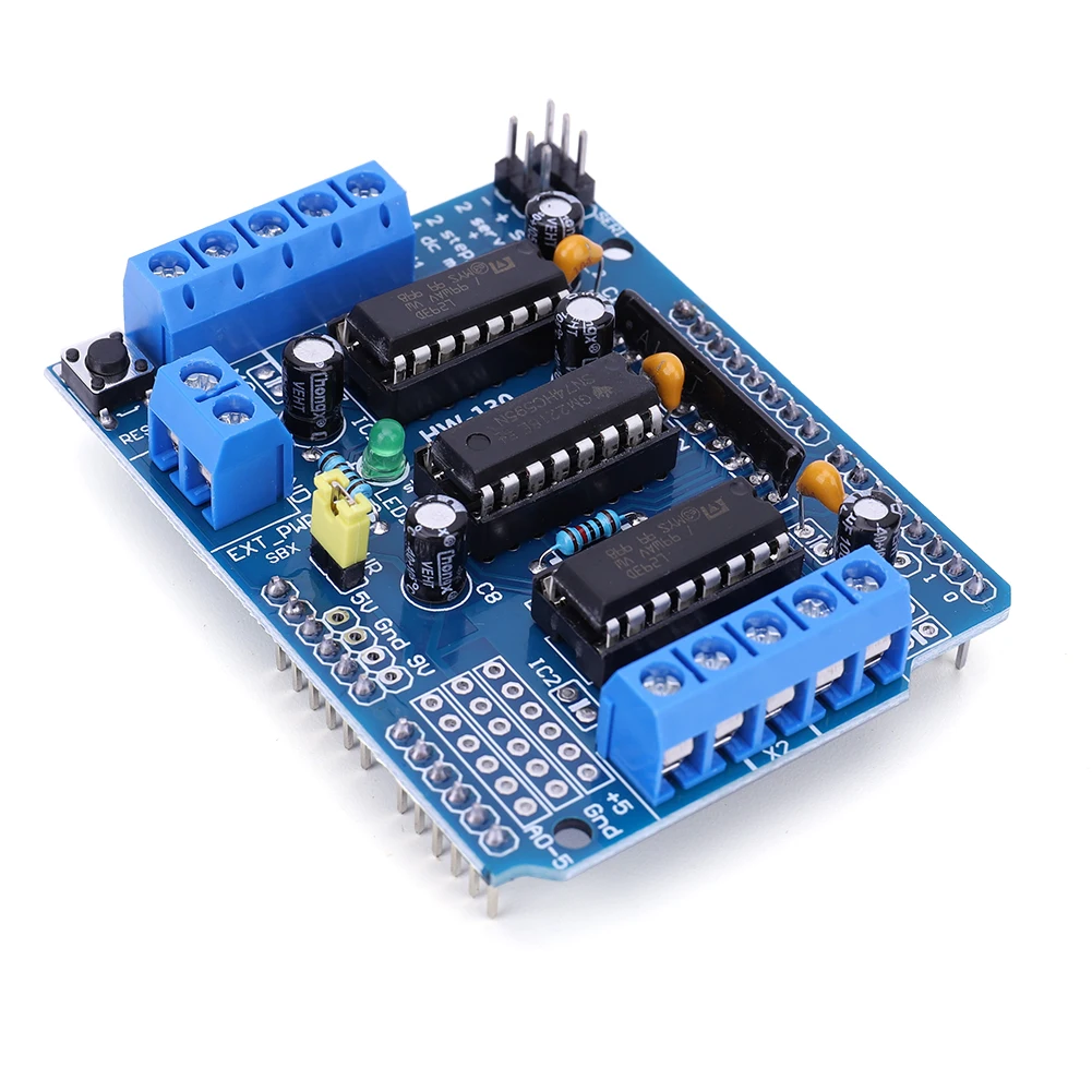 L293D DC Motor Drive Shield Stepper 4.5-36V 4CH Motor Drive Shield Expansion Module for Arduino Raspberry Pi DIY Experiments