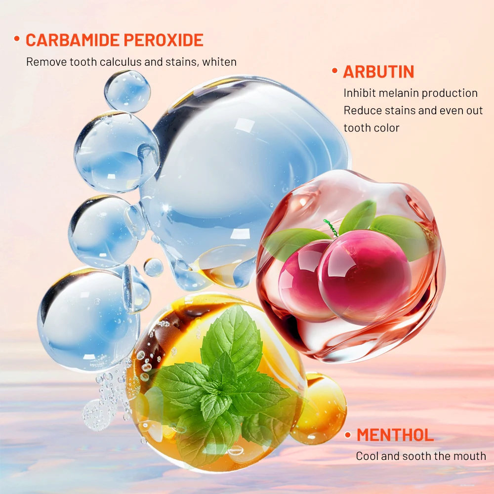 MeiYanQiong Очищение полости рта Отбеливающая эссенция для зубов эффективно удаляет зубной камень Чистка зубов Гигиена полости рта Стоматологические инструменты Уход за полостью рта