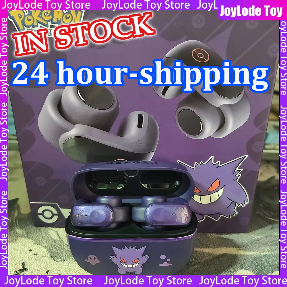 

In Stock Gengar Anime Themed Ear Clip Bluetooth Wireless Earphones Bone Conduction Open Type Cute Earphones High Endurance Gifts