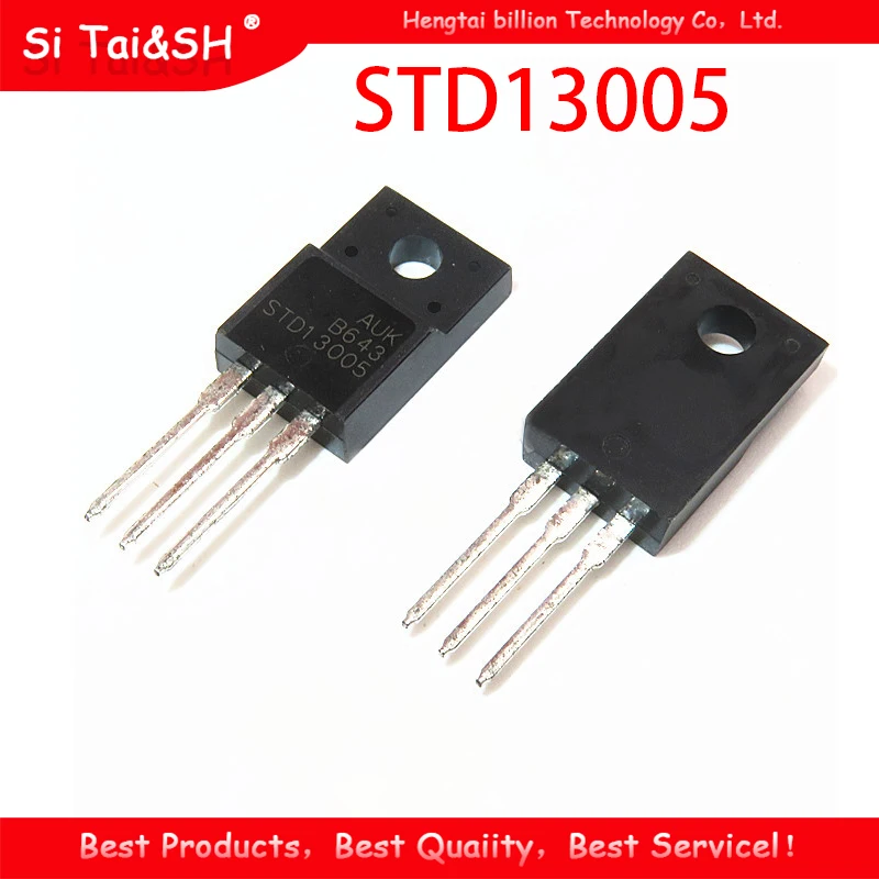 

10pcs STD13005 13005 STD13005FB STD13005F Waterproof shell