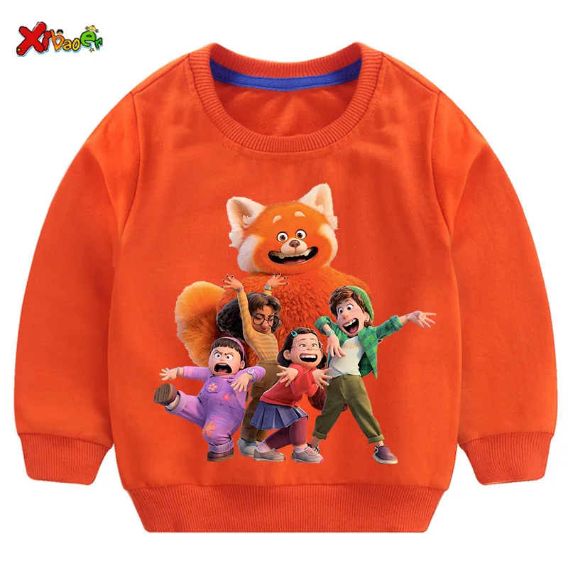 Turning Red Sweatshirts Girls Outfit Kids Outfits Girl Hoodie Long Sleeves Shirt Baby Clothing Children Pullover Hoodie Sweater