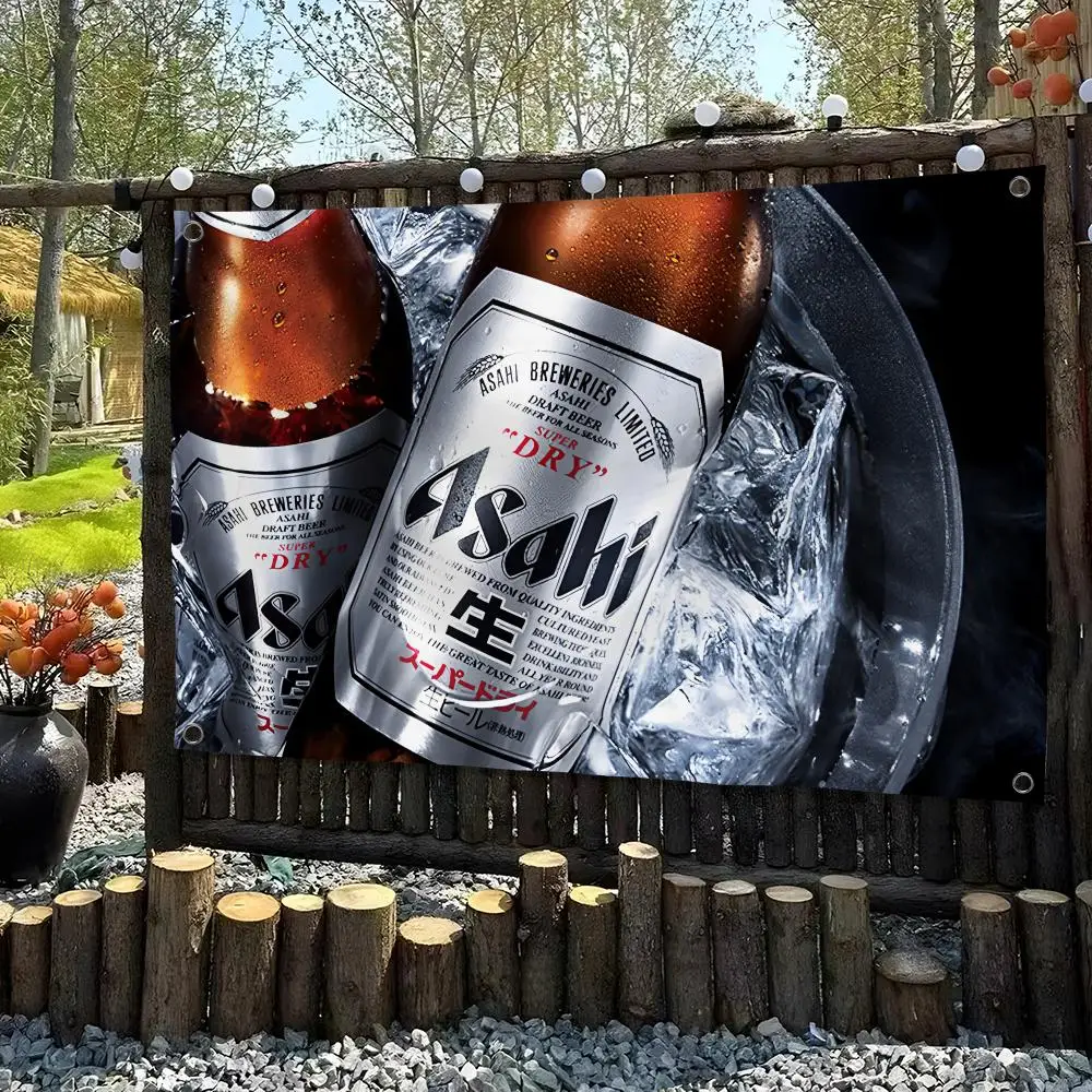 A-Asahis Beer Logo Flags Custom Camping Outdoor Garden Room Bedroom Decor Party Backdrops Wall Art Family Gifts
