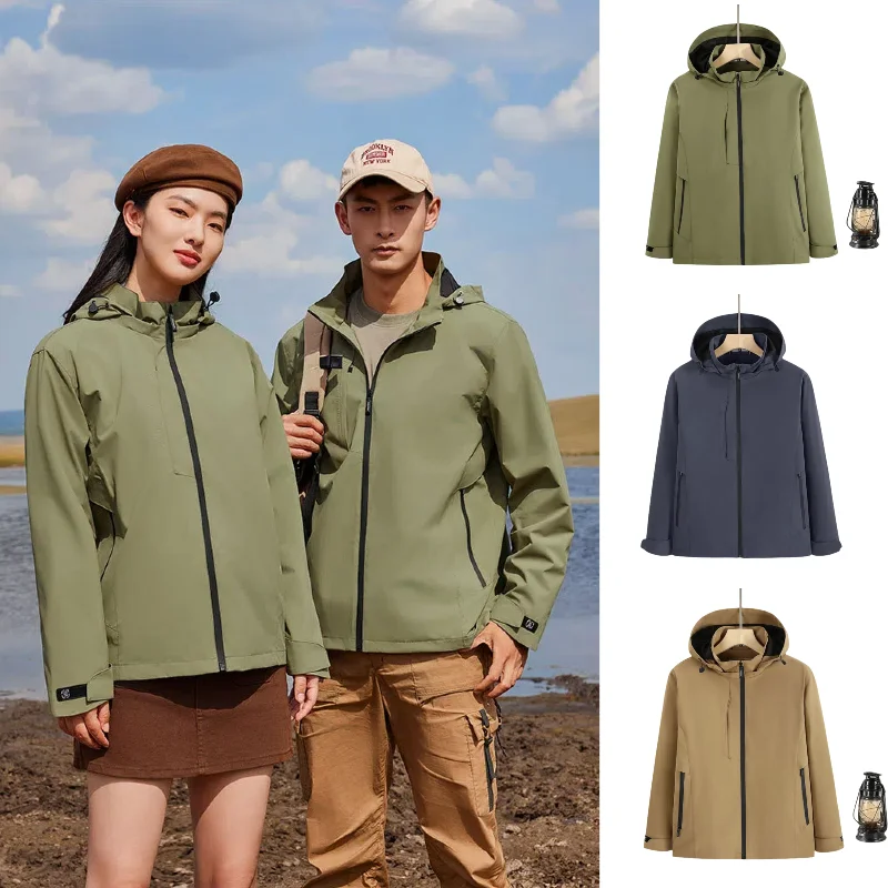 

Outdoor Mountaineering Clothes Windproof And Waterproof Spring And Autumn Group Clothes All-match Jacket For Men And Women