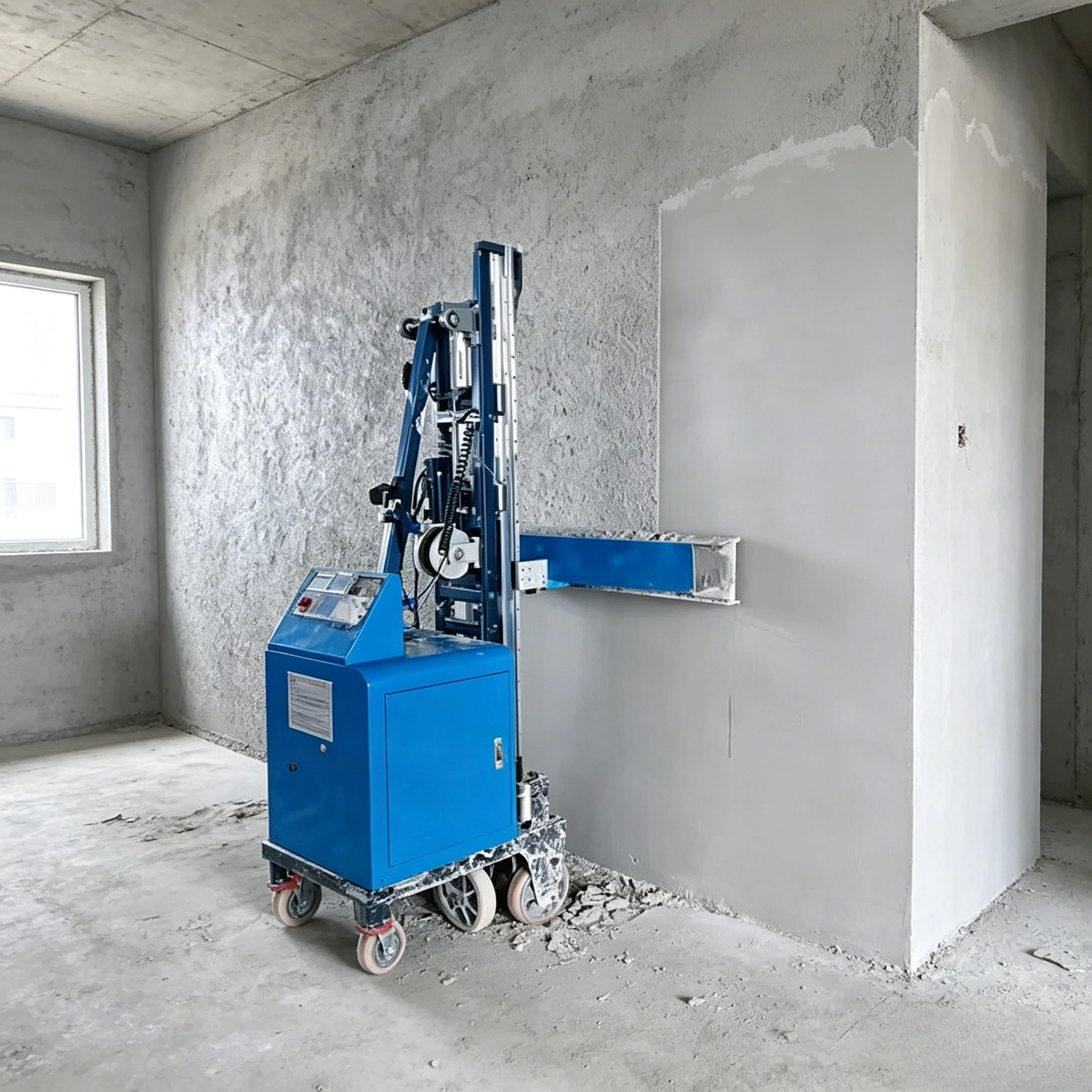 Full Automatic Wall Scraping Machine Mortar Wall Plastering Robot Smoothing Machine Indoor Wall Automatic Putty Scraping Machine