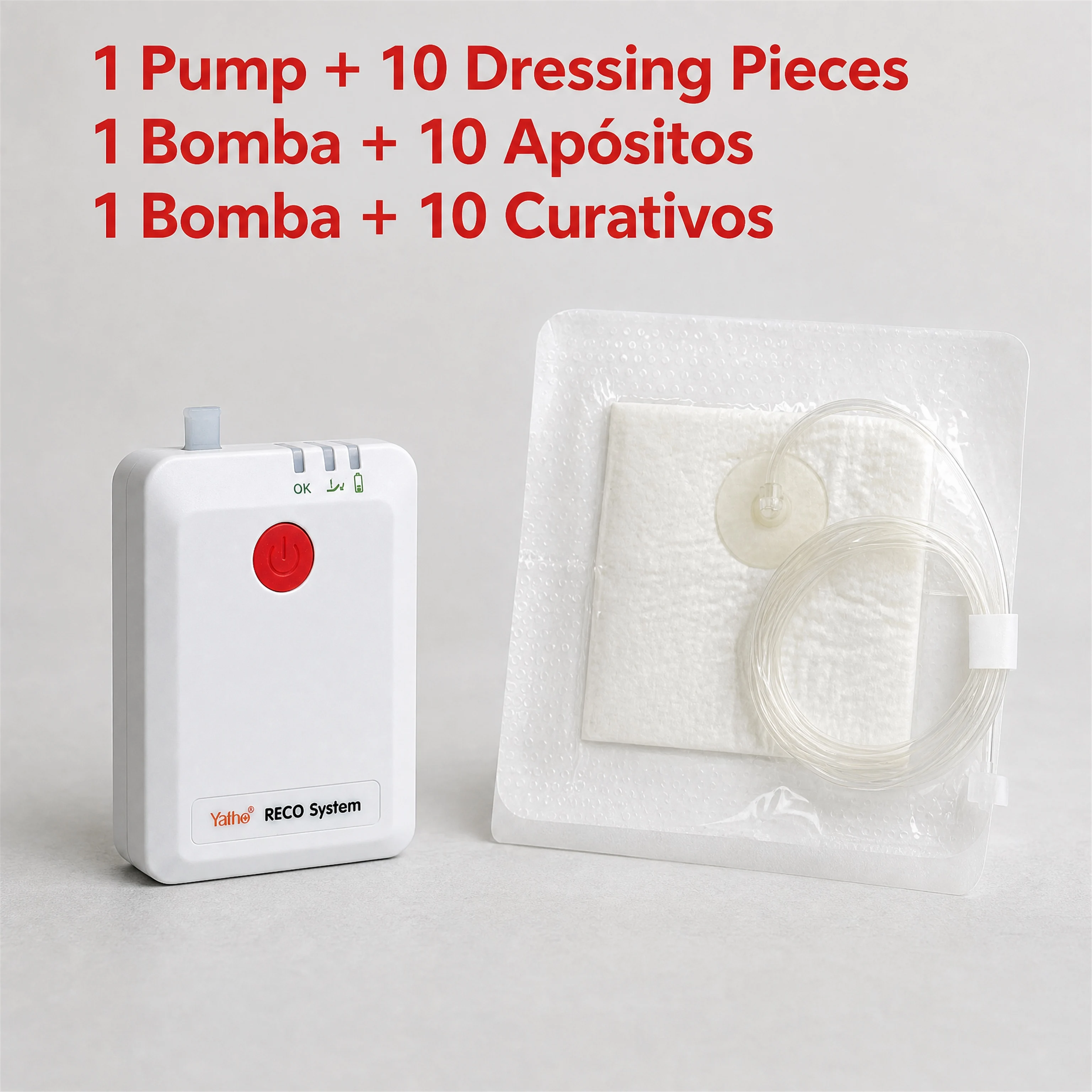 Factory Wholesale Portable NPWT Pump, Negative Pressure Wound Therapy System, Vacuum Wound Care Device With Complete Dressing Ki