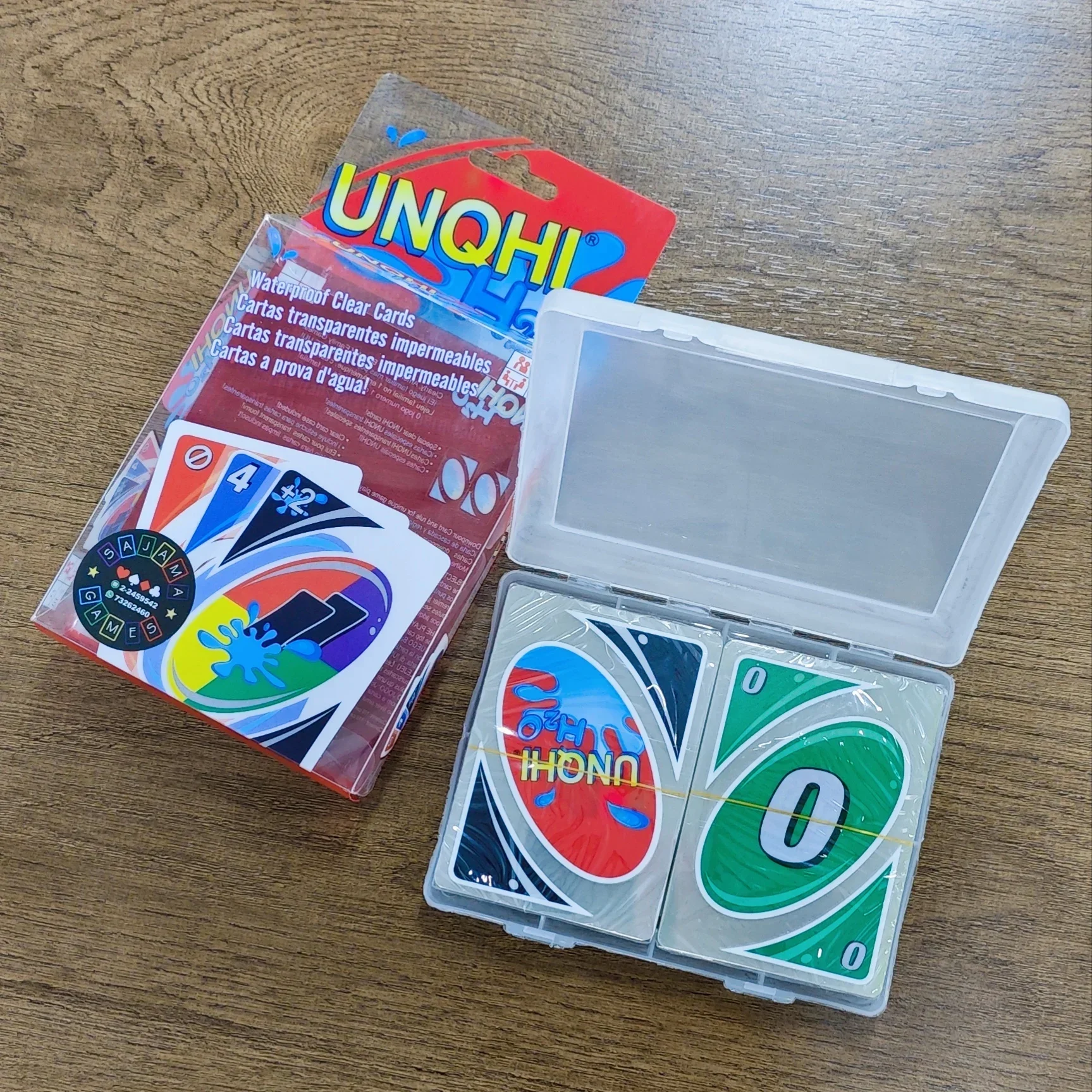 H2O Card Game Clear WaterProof Pressure Proof PVC Plastic Transparent Kids Toys Playing UNO Cards Board Games Birthday Gifts