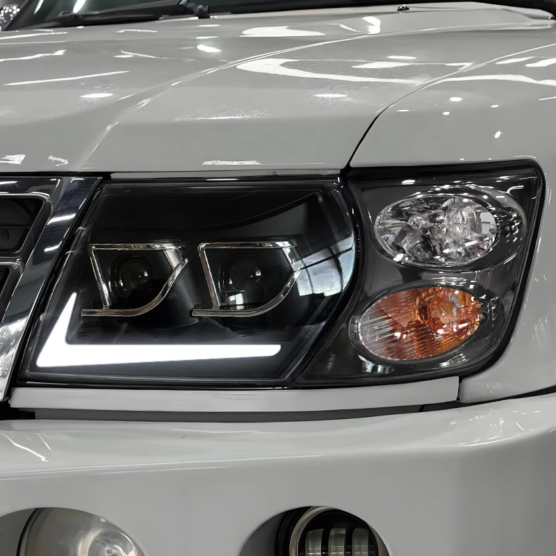 Led Headlight Corner Light Assembly for NISSAN Patrol GU Y61 MK5 Wagon 1998 1999 - 2003 Head Lamp with Turn Signal Light Drl