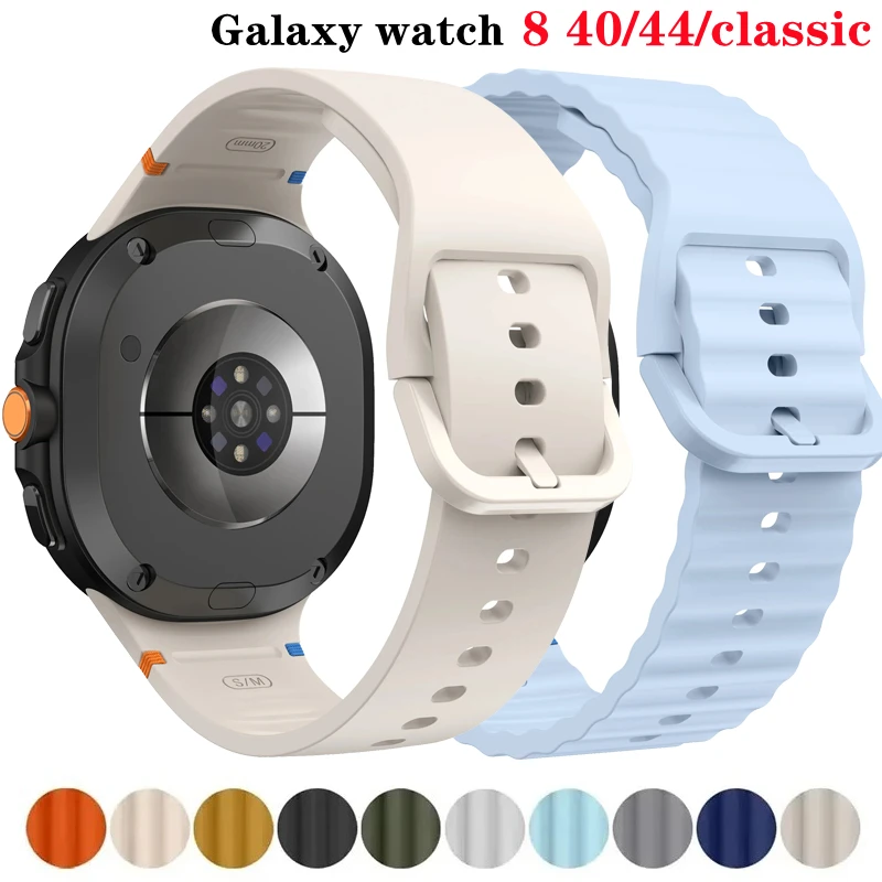 Sport Band for Samsung Galaxy watch 8 classic 46mm 8 44mm 40mm Wrist Replacement Belt Bracelet Correa for Galaxy watch 8 Straps
