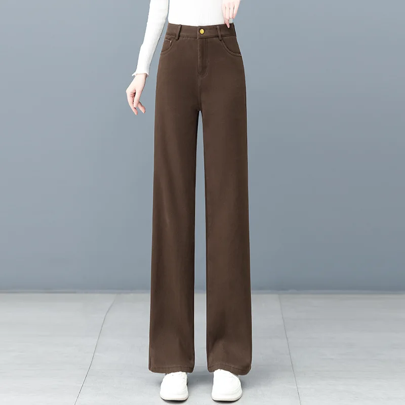 

Women's Jeans Casual Pants Spring Autumn High Waist Slim Fit Versatile Loose Narrow Straight Pants