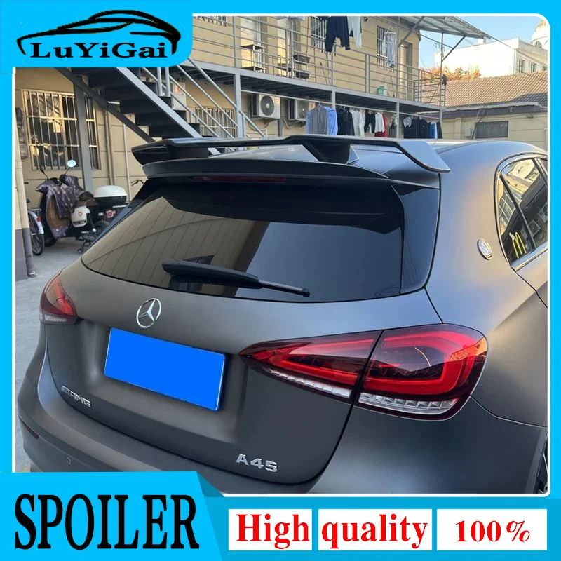 

Car Body Kit Carbon Fiber Rear Roof Spoiler Ducktail Wings for Benz W176 A Class A200 A260 A45 AMG 14-18 Car Styling FRP Black