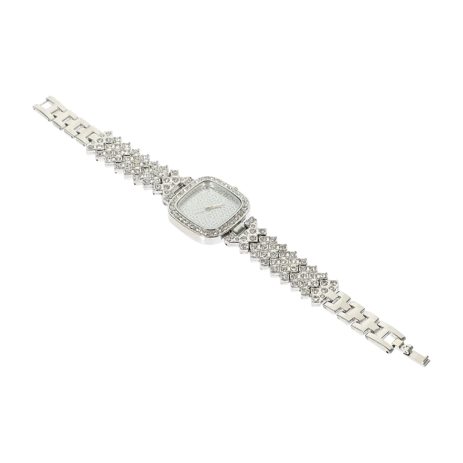 Fashion Rhinestone Wrist Watch for Women Stainless Steel Band Delicate Appearance Comfortable Fit Leisure Style Elegant Daily
