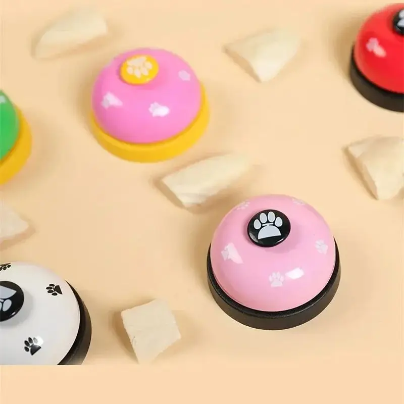 Dogs Training Bells Cat Meal Bell Puppy Feeding Call Bell Child Hand Ability Training Interactive Cats Toy Pet Training Button