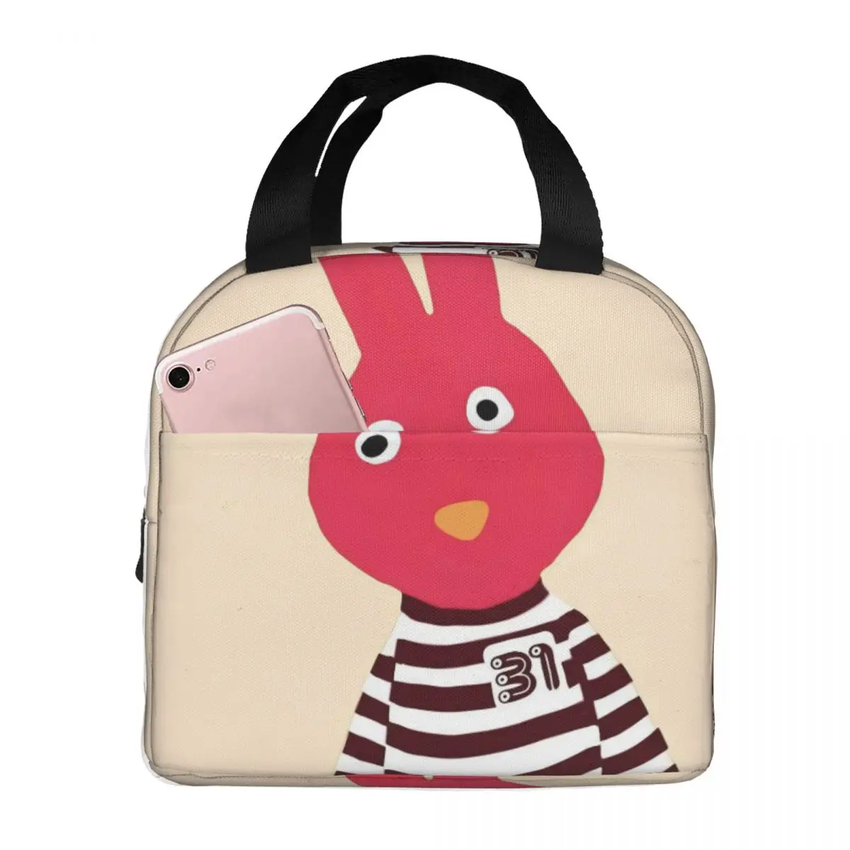 Juan Carlos Bodoque 31 Minutos Bolsas de almuerzo aisladas Contenedor de almuerzo de comedia chilena grande Bolsa térmica Bolsa de almuerzo Bolsa Bento