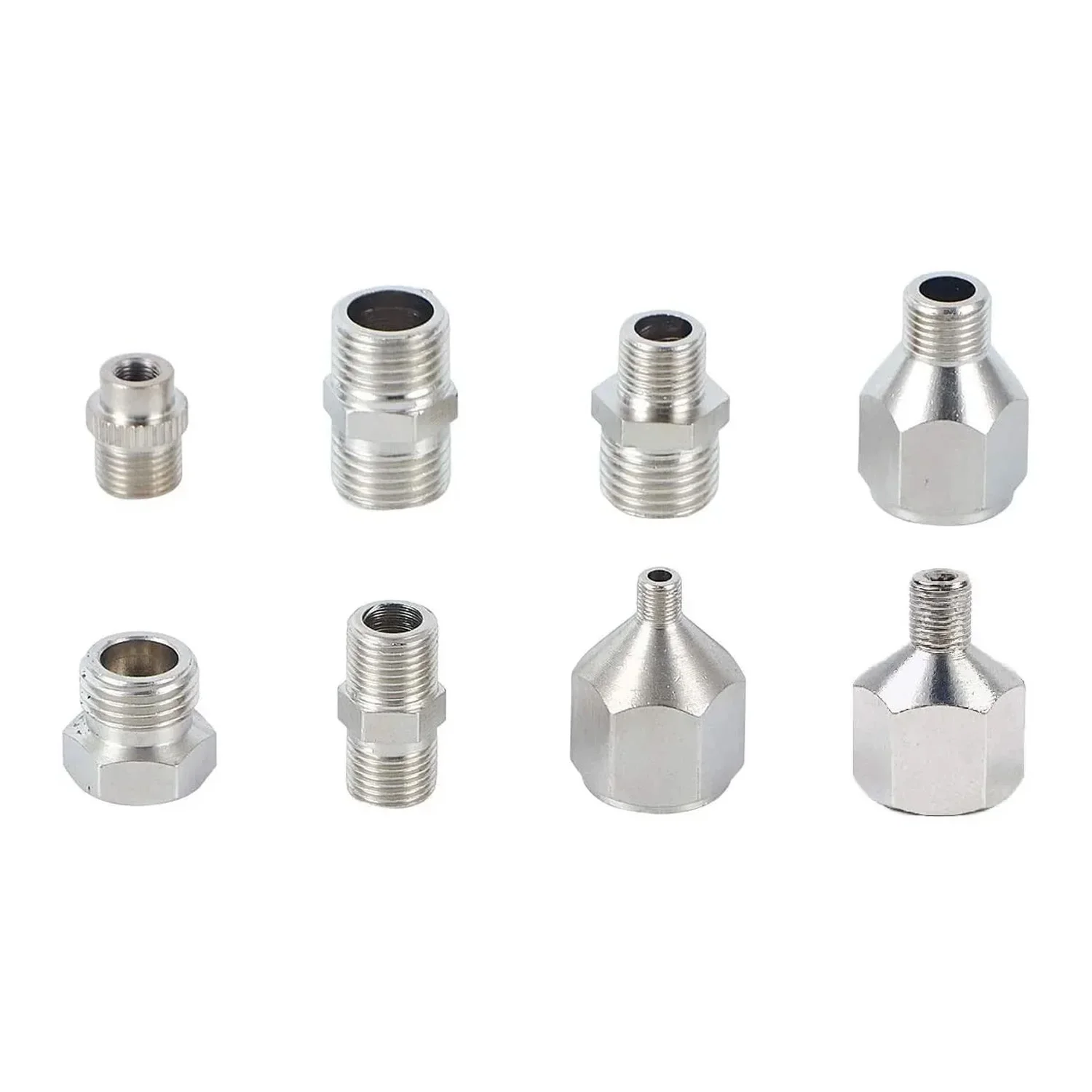 

JOYSTAR 8 Pieces Airbrush Flexible Adapter Fitting Connector Set for Compressor and Airbrush Hose