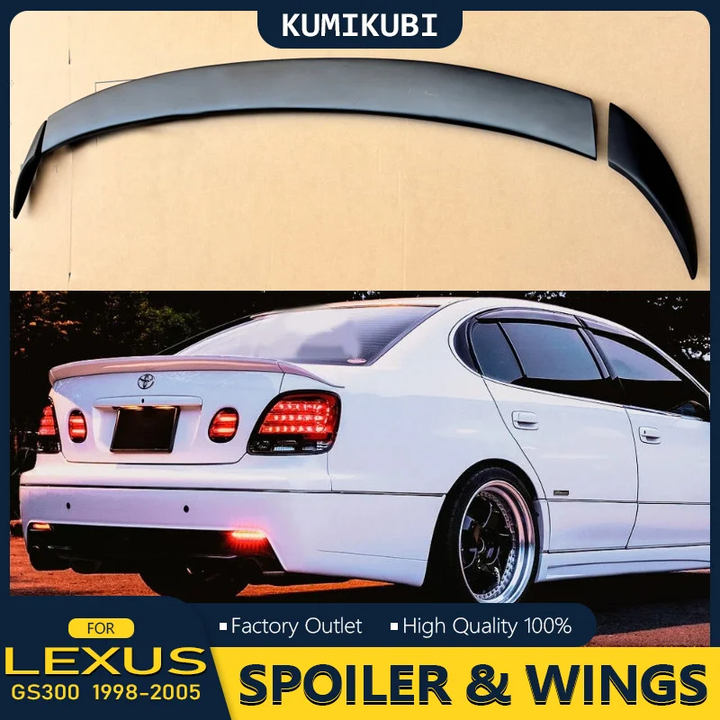 Spoiler Junction Produce for Lexus GS300 GS400 GS430 1998-2005 Toyota Aristo Wing Ducktail Rear Trunk Spoiler