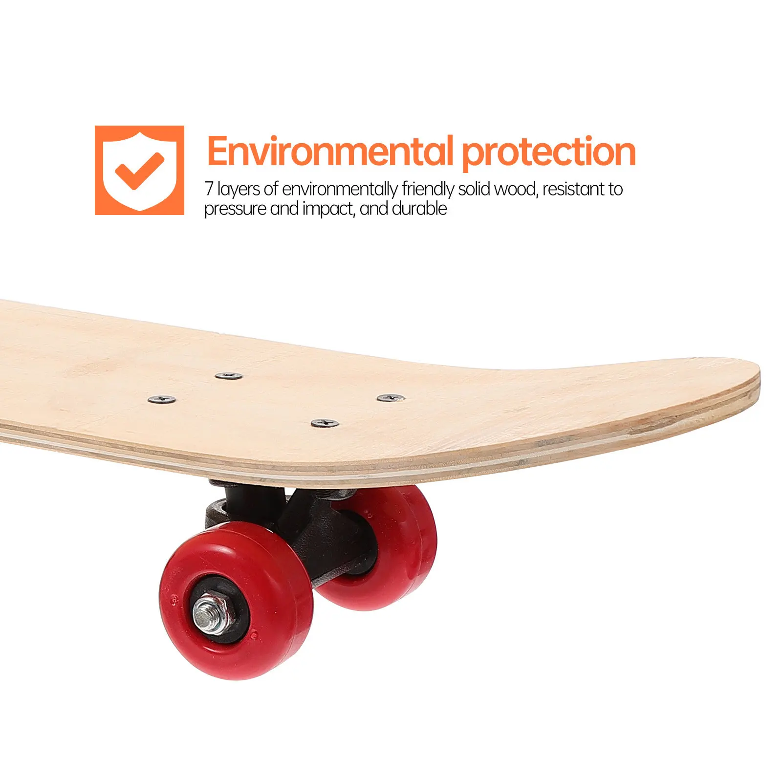 1 قطعة سطح لوح التزلج DIY الكتابة على الجدران نمط خشبي فارغ للعقول الإبداعية متعة التلوين النشاط مثالية عيد الميلاد عيد الميلاد