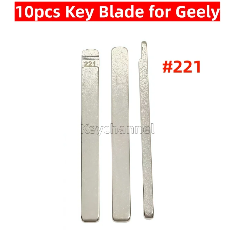 Keychanne 10pcs #221 Xhorse Remote Key Blade HU101 Metal Blank Flip Key Head For  Geely  Emgrand Okavango Tugella Atlas Monjaro