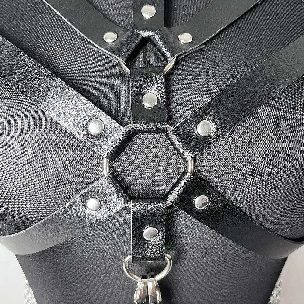 Harness Woman Belt Bondage Chest Harness Leather Lingerie Sexy Corset Gothic Clothes Women Sexy Underwear Fetish BDSM Suspenders