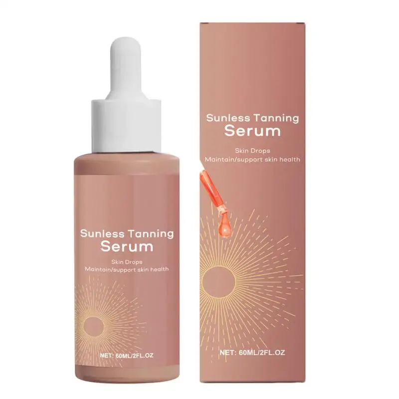 

Body Tan Oil Self-Tanning Drops Sunless Tanning Drops Skin Bronzing Glow Drops Dark Self Tanner Water Serum Body Bronzing Liquid