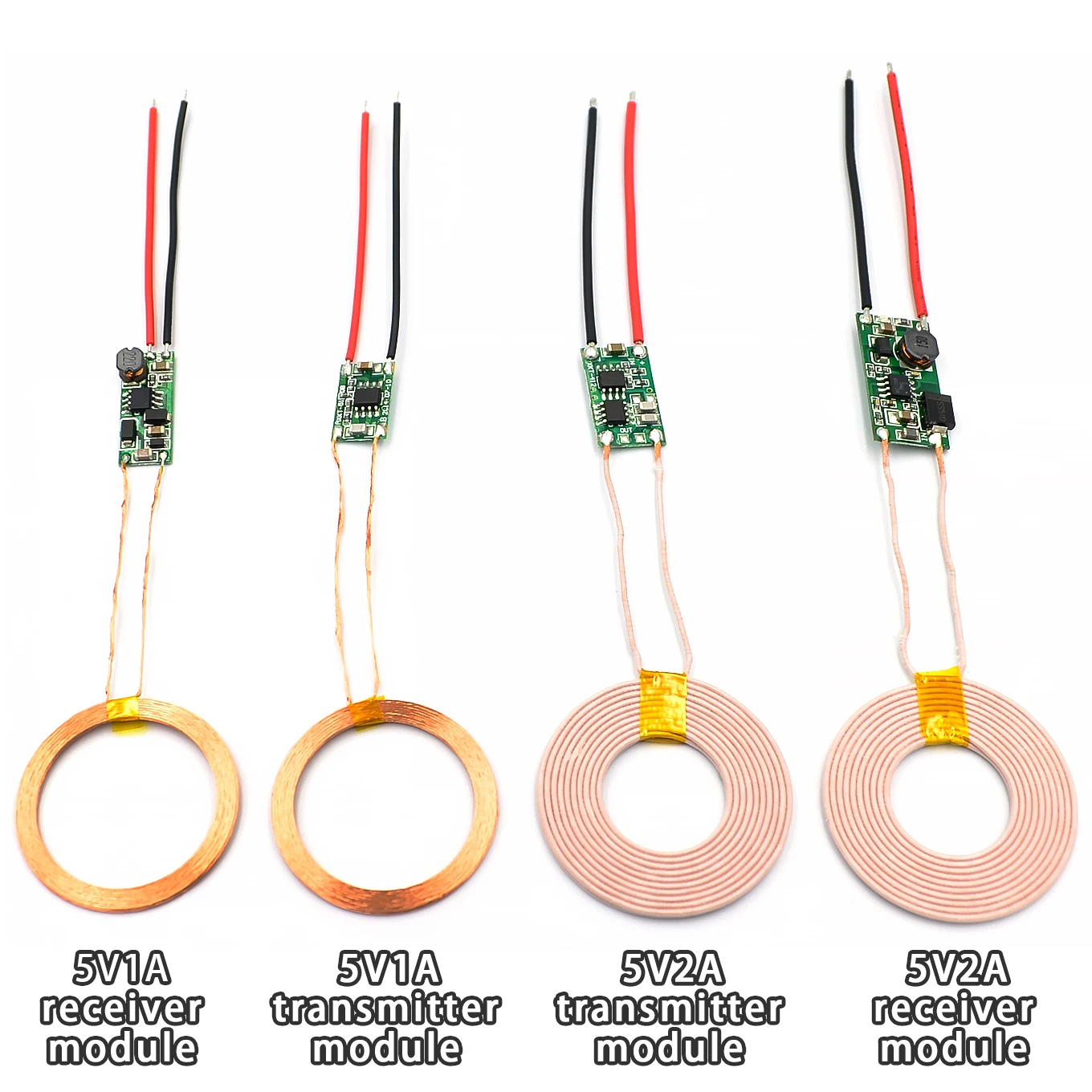 5V 1A/2A Drahtloses Netzteilmodul Ladegerät Sender Empfänger Terminal Platine für DIY Telefon