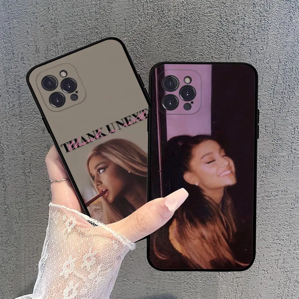 S-Singer Pop star Ariana grande Phone Case For iPhone 15 14 13 12 Mini 11 Pro XS Max X XR SE 6 7 8 Plus Soft Silicone Cover