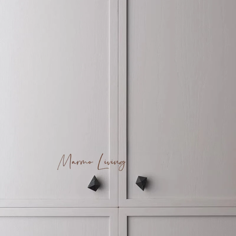 

Luxury Style 100% Natural Marble Handle Designer Model Room High-end Hotel Villa Creative Home Decoration Knob